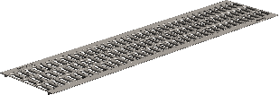 Решетка водоприемная РВ 20.24.100 штампованная стальная оцинкованная
