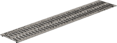Решетка водоприемная РВ 15.18,6.100 штампованная стальная оцинкованная