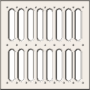 Решетка к дождеприемнику РВ-28,5.28,5 штампованная стальная оцинкованная