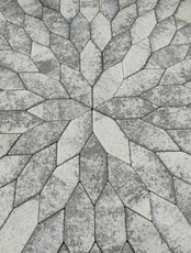 Плитка тротуарная Скошенный шестиугольник Б.1.ШГ.6, Листопад гранит