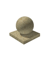 Декоративный элемент  Шар-1 Мытый бетон