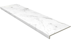 Ступень с прямым носиком Gres Aragon Marble Carrara Blanco 1197*315*14 мм