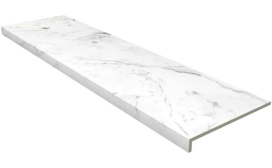 Ступень с прямым носиком Gres Aragon Marble Carrara Blanco 1197*315*14 мм