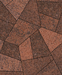 Тротуарная плитка Б.4.Фсм.8 Оригами Листопад Гранит