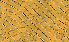 Клинкерная брусчатка мозаика Muhr №01 Niederlausitzer Gelb 61*59*65 мм