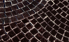 Клинкерная брусчатка мозаика Muhr №05 Eisenschmelz Schwarzbraun 61*59*65 мм