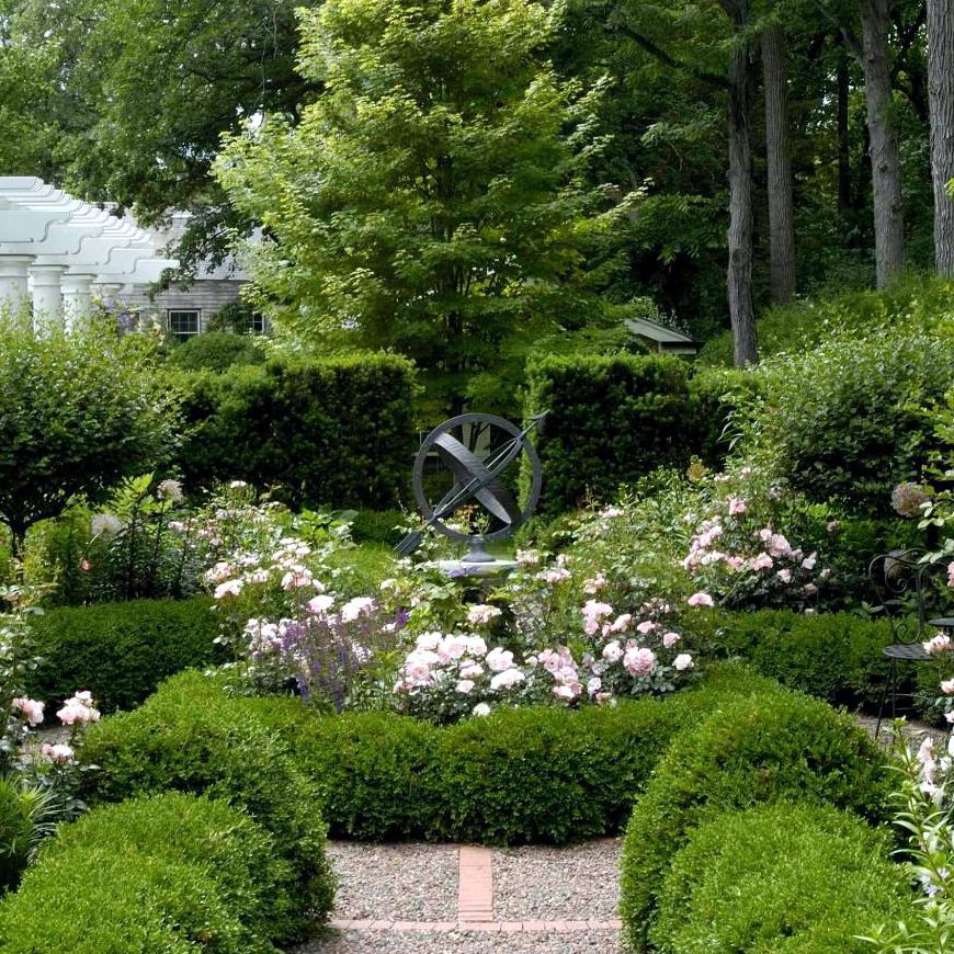 ландшафтный дизайн садового участка в стиле классика