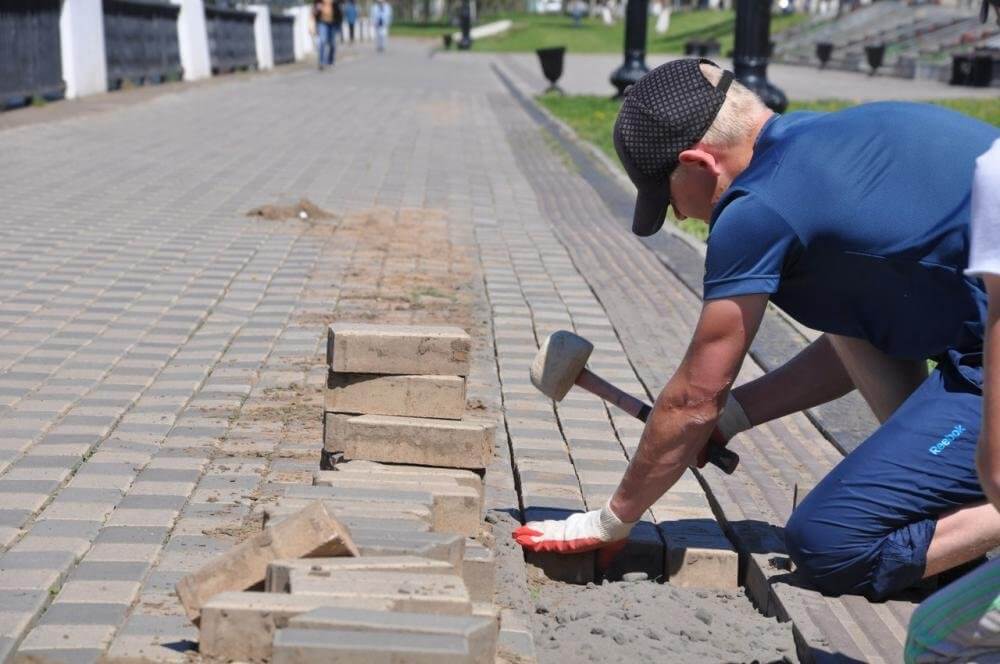 Ремонт тротуарной плитки