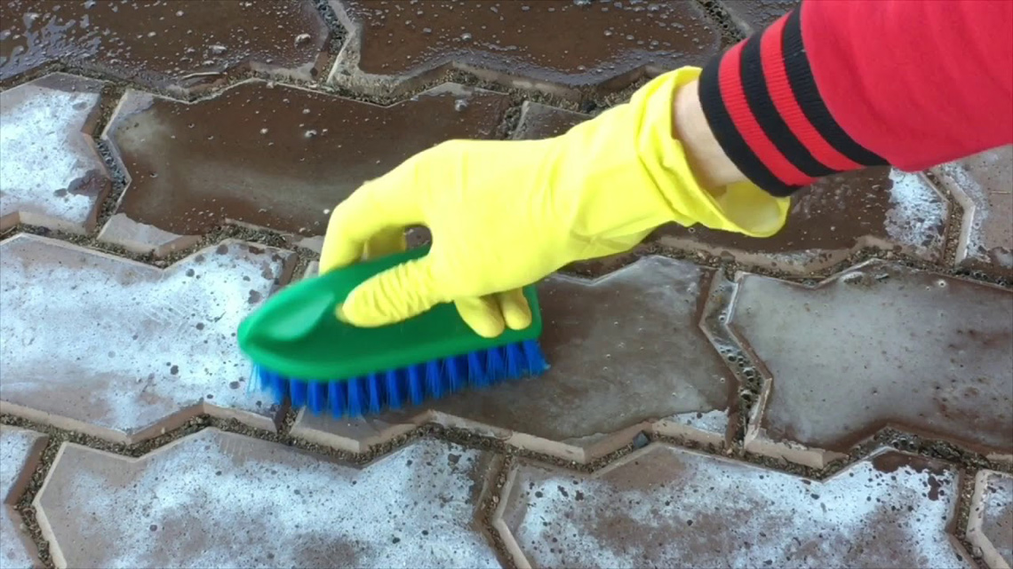 средство для мытья тротуарной плитки